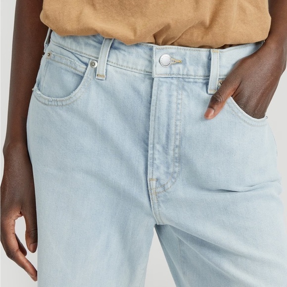 EVERLANE THE HIGH RISE FLARE JEAN IN FOG SIZE 32 - Picture 4 of 13
